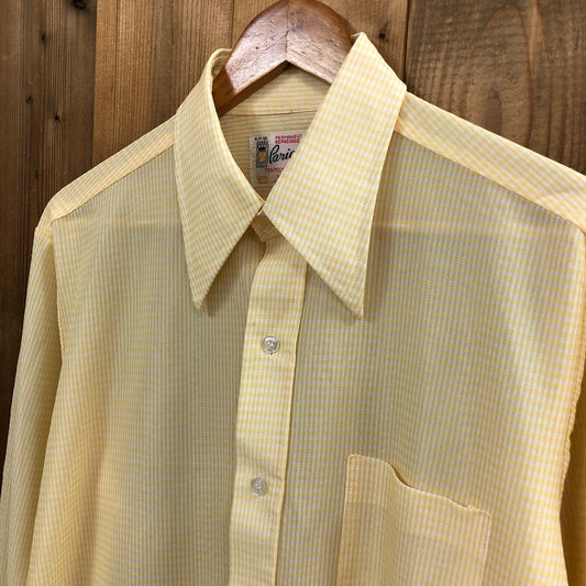 70s vintage Paniani 長袖シャツ チェック柄