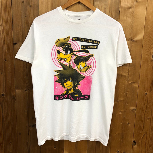 Disney ディズニー KINGDOM HEARTS キングダムハーツ プリントTシャツ 半袖 カットソー