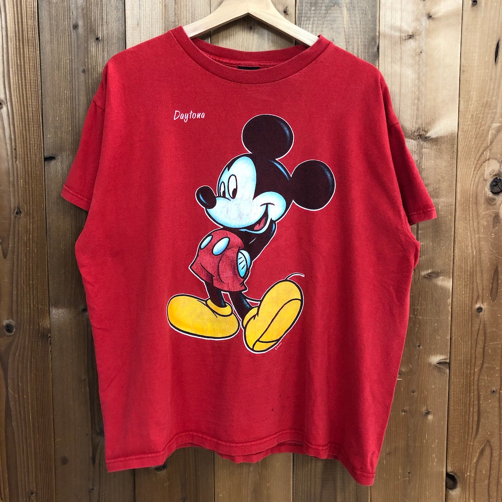 90s vintage USA製 SHERRY'S BEST シェリーズベスト Disney ディズニー Mickey Mouse ミッキーマウス プリントTシャツ 半袖 カットソー