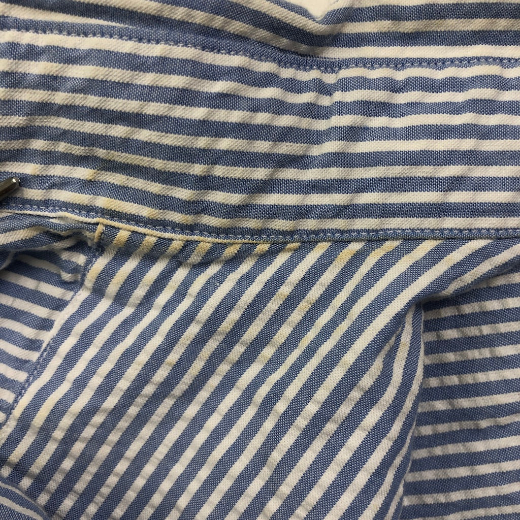 Ralph Lauren ラルフローレン CLASSIC FIT クラシックフィット 半袖シャツ シアサッカー ストライプ 古着/USED