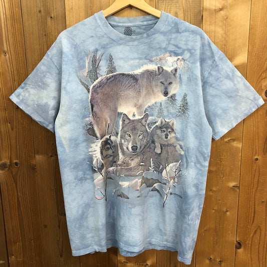 THE MOUNTAIN ザ・マウンテン アニマルプリントTシャツ 狼 半袖 カットソー