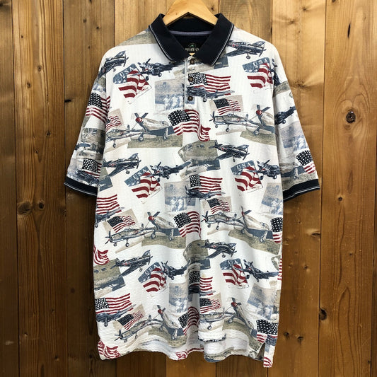 RED HEAD レッドヘッド ポロシャツ 半袖 総柄 総柄