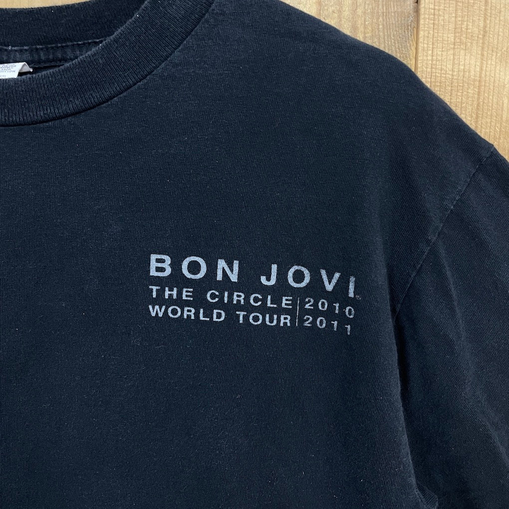 BON JOVI ボン・ジョヴィ THE CIRCLE WORLD TOUR ザ・サークルツアー プリントTシャツ 半袖 カットソー