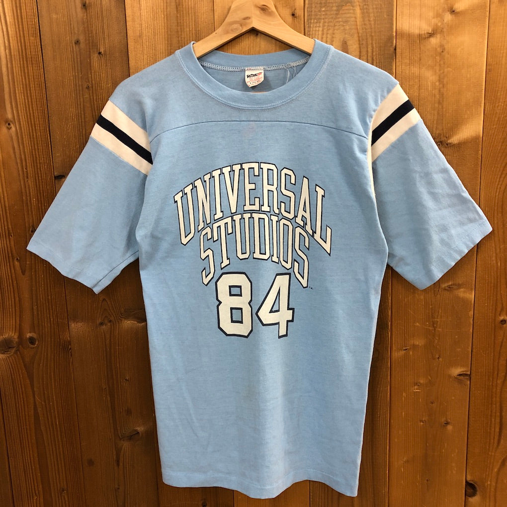 80s vintage USA製 Collegiate Pacific カレッジエイトパシフィック プリントTシャツ カレッジTシャツ 半袖 カットソー UNIVERSAL STUDIOS