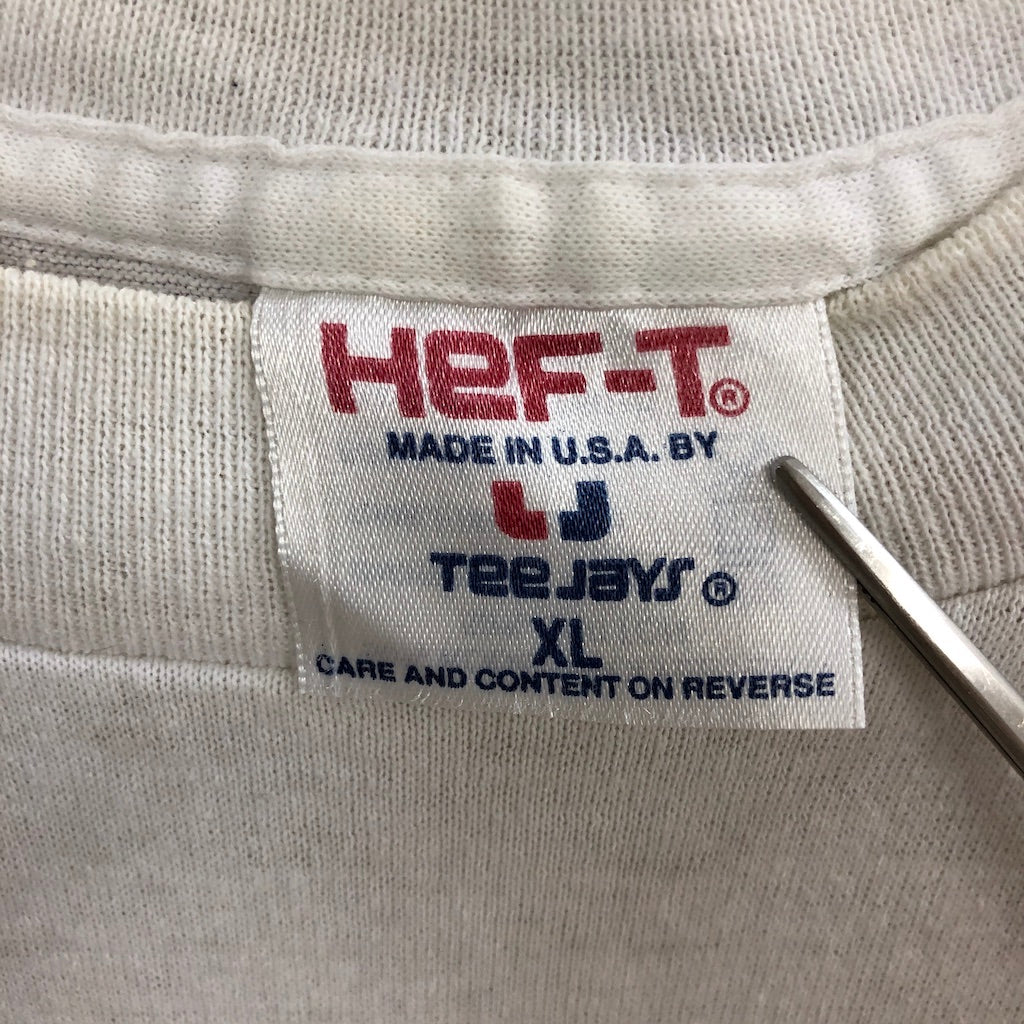 USA製 HeF-T ヘフト Tシャツ 半袖 カットソー ビッグプリント バックプリント