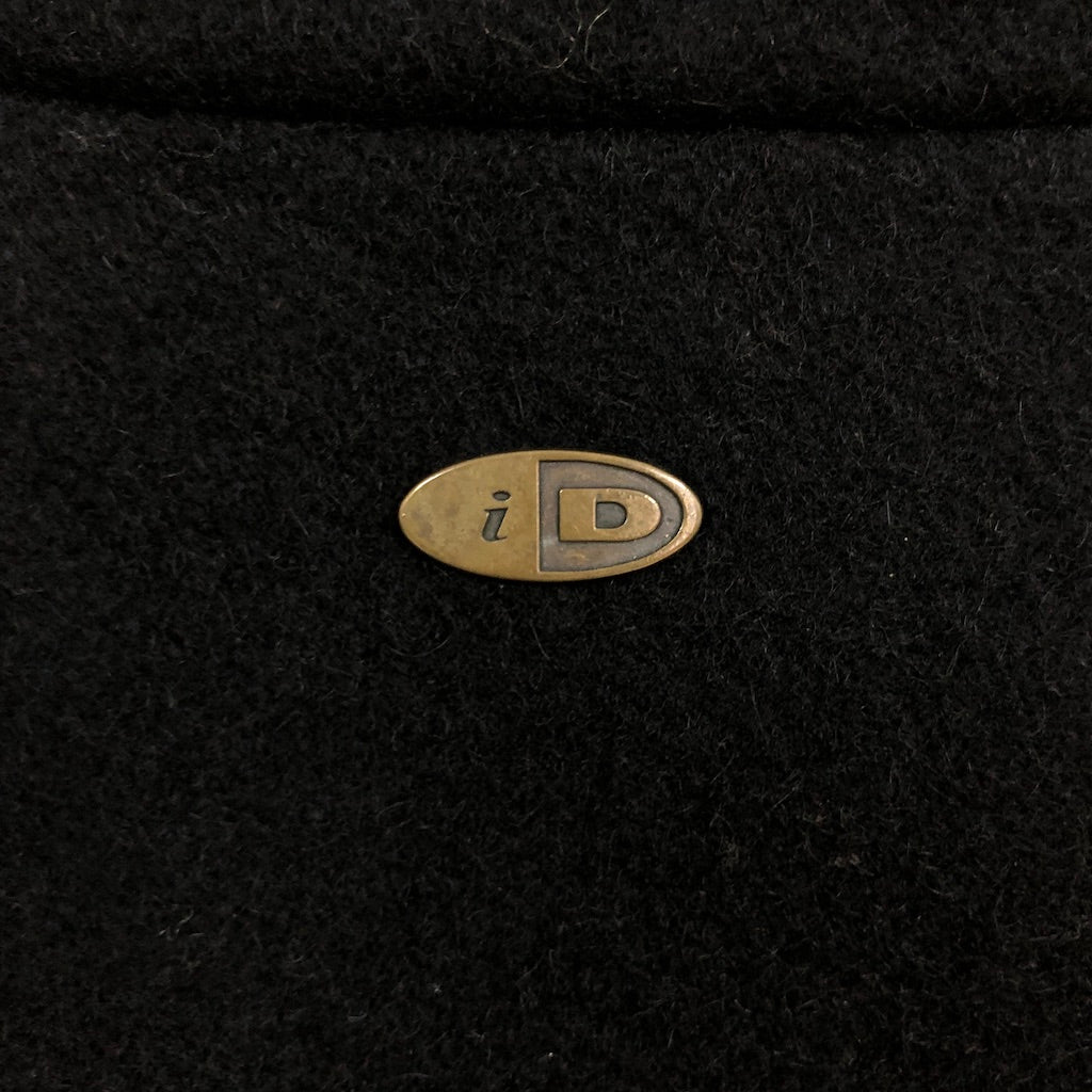 90s 00s vintage カナダ製 iD WEARスタジャン 袖レザー 袖革 襟レザー