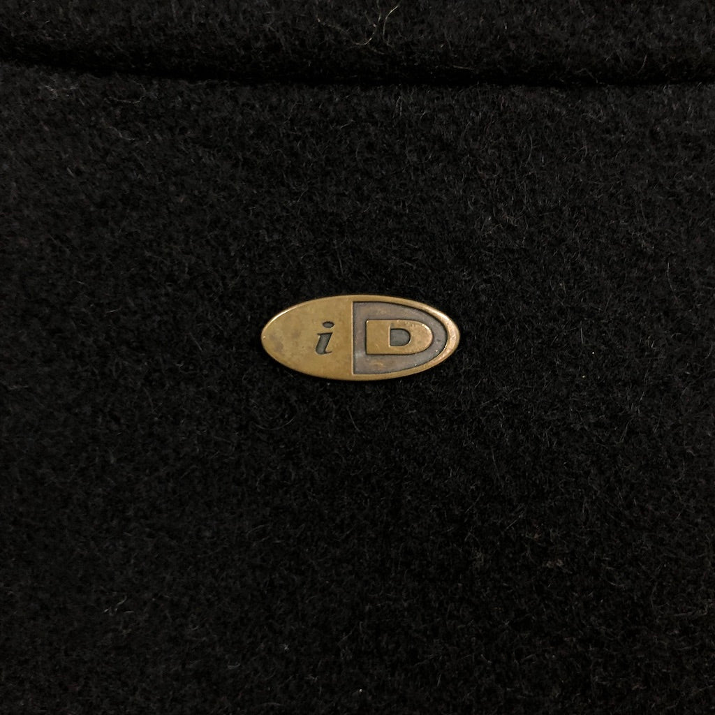 90s 00s vintage カナダ製 iD WEARスタジャン 袖レザー 袖革 襟レザー
