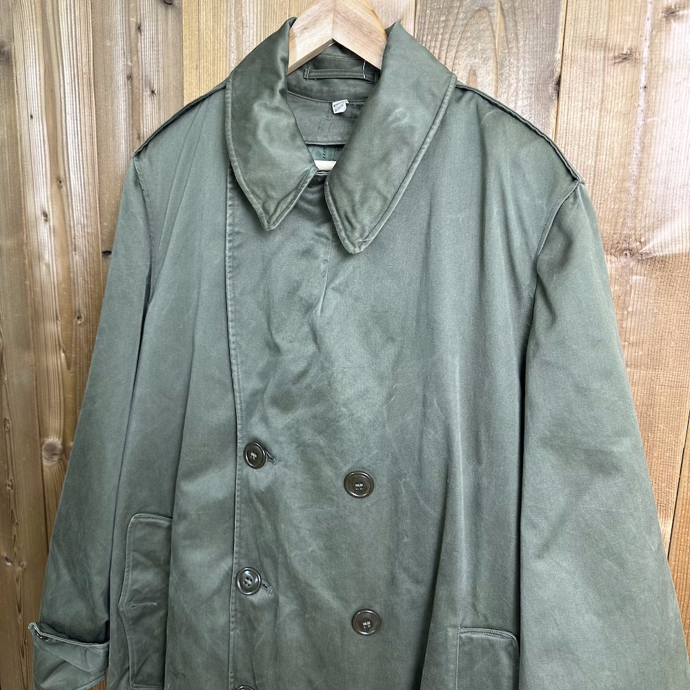 50s vintage U.S.ARMY 米軍 トレンチコート M-R Medium-Regular 1952年製 オーバーコート ウールライナー付き ミリタリージャケット