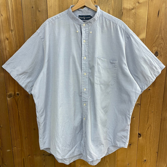 Ralph Lauren ラルフローレン YARMOUTH ヤーマス オックスフォオード 半袖シャツ リメイク スタンドカラー 古着/USED