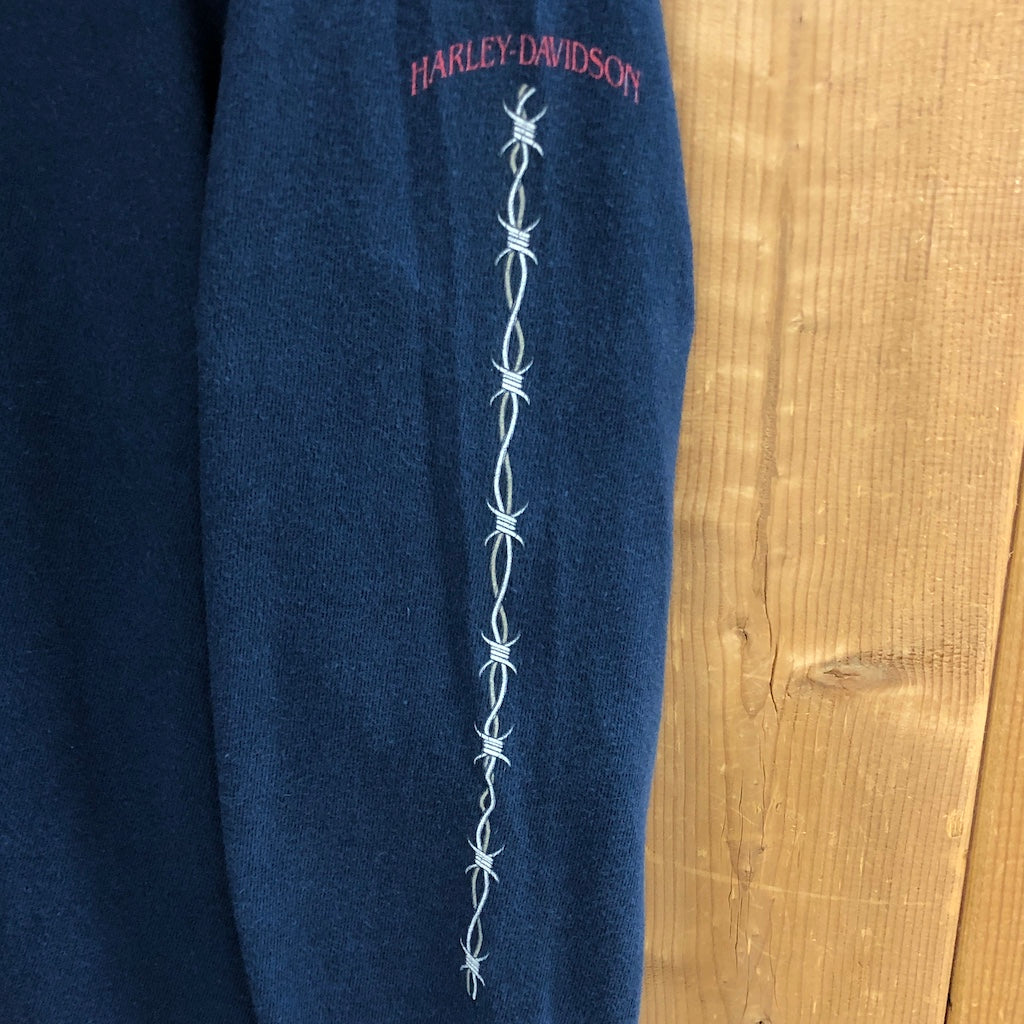 HARLEY-DAVIDSON ハーレーダビッドソン Orlando オーランド ハート 有刺鉄線 ロングTシャツ ロンT
