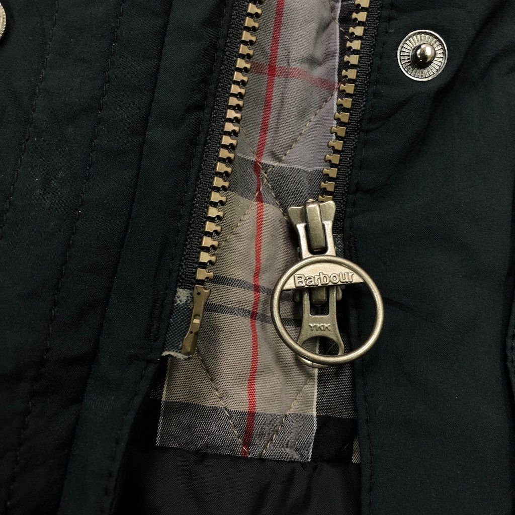 Barbour バブアー HELVELLYN PARKA ヘルヴェリンパーカー ファーコート GORE-TEX ゴアテックス 着脱フーディ ジップアップ レディース36 ブラック