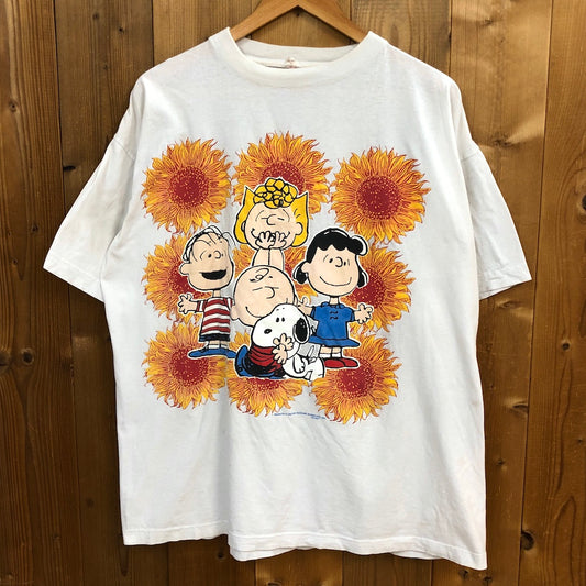 NOVEL Teez ノーベルティーズ 90s vintage PEANUTS ピーナッツ SNOOPY スヌーピー プリントTシャツ 半袖 カットソー アメキャラ コットン