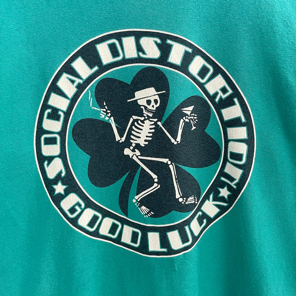 GILDAN SOCIAL DISTOTION St Patrick's DAY Tシャツ 半袖 カットソー バンドTシャツ