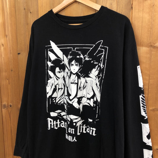 RIPPLE JUNCTION 進撃の巨人 Attack on Titan ロンT アニメT キャラクター Anime Tee ロングTシャツ 長袖 カットソー