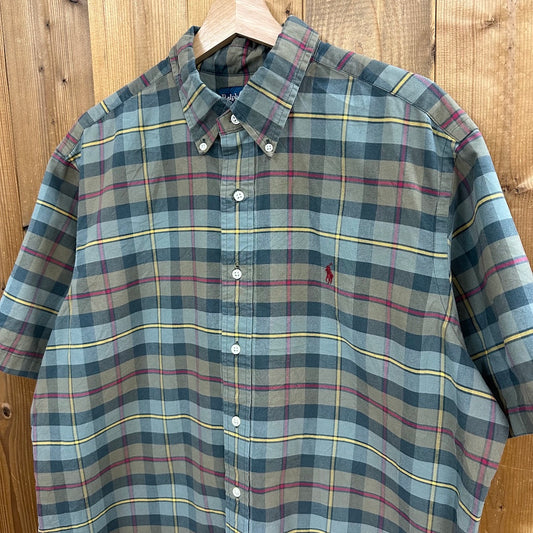 RALPH LAUREN CLASSIC FIT 半袖シャツ BDシャツ ボタンダウン チェックシャツ