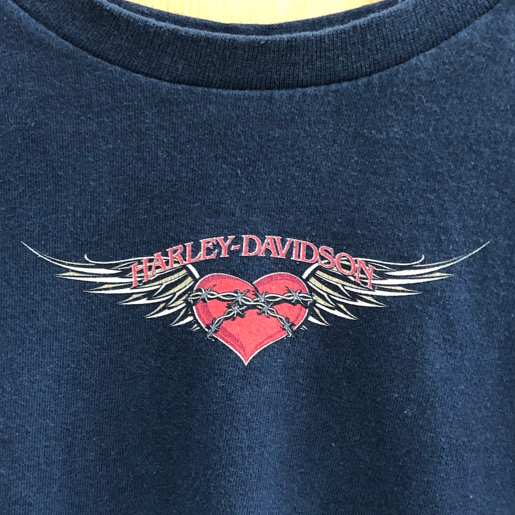 HARLEY-DAVIDSON ハーレーダビッドソン Orlando オーランド ハート 有刺鉄線 ロングTシャツ ロンT