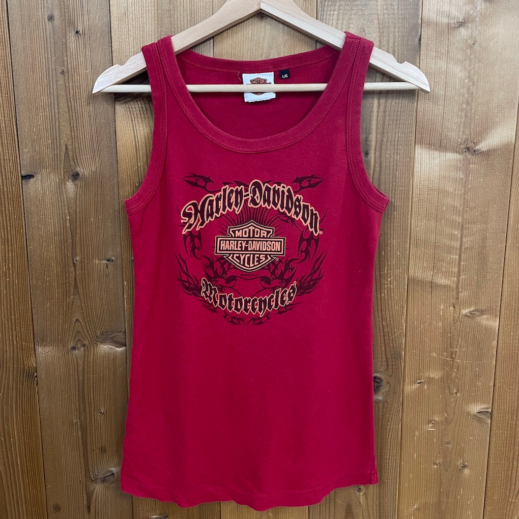 00s カナダ製 HARLEY-DAVIDSON ハーレーダビッドソン タンクトップ プリント