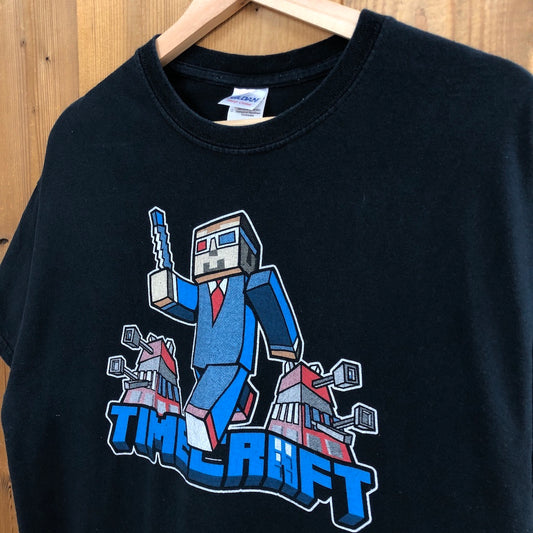 GILDAN ギルダン TIMECRAFT タイムクラフト Tシャツ 半袖 カットソー ビッグプリント ゲームTシャツ